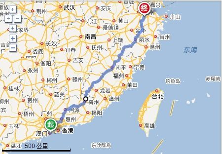 太原到珠海汽车多少公里