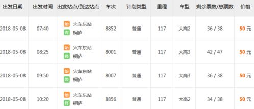 汽车票价多少钱