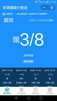 今天廊坊汽车限号多少