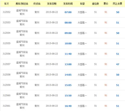 盐城到南京汽车票多少钱