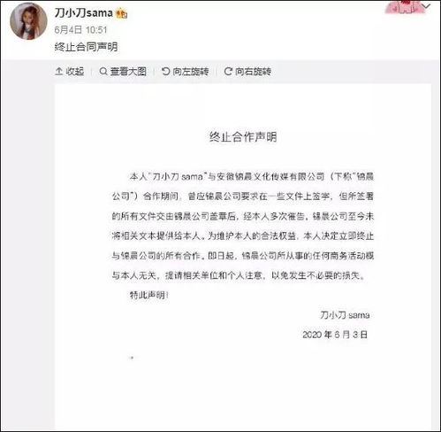 网红刀小刀拖欠解约赔偿金400多万