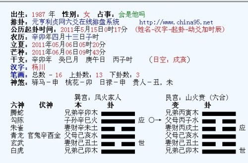 周易第三十七卦姻缘(第三十七卦问感情)