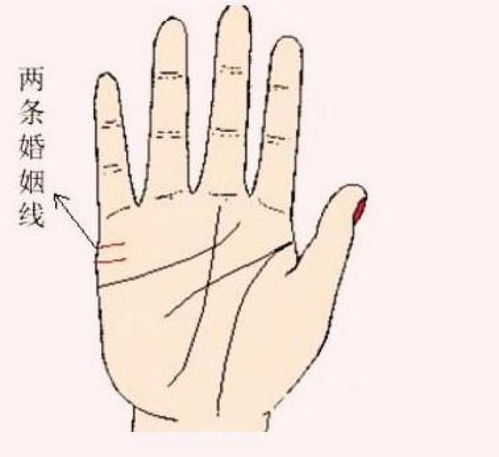 注定姻缘的手相图(注定姻缘的手相图解)