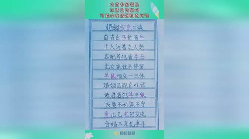生肖姻缘免费测算(生肖婚配测试)