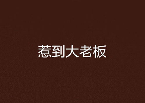 大老板求姻缘小说(大老板小说百度百科)