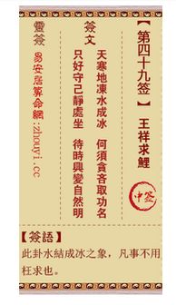 观音灵签49姻缘(观音灵签49签解签姻缘)