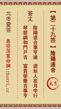 观音灵签29签姻缘(观音灵签签姻缘兔和猪)
