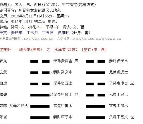 六爻测姻缘忌(六爻断卦实例详解测婚姻)