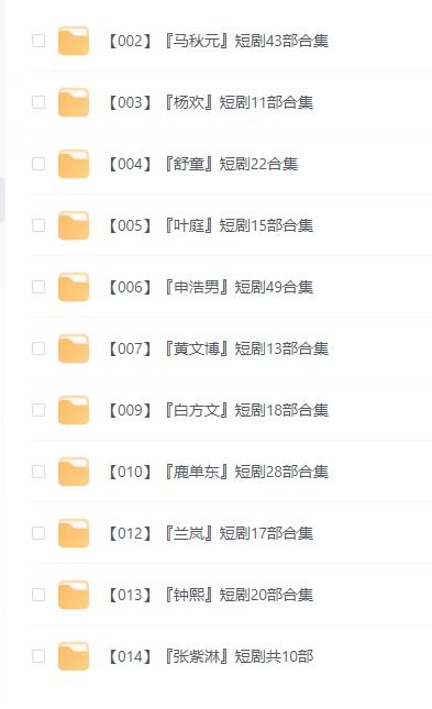 热播短剧网盘下载资源（短剧热搜榜）